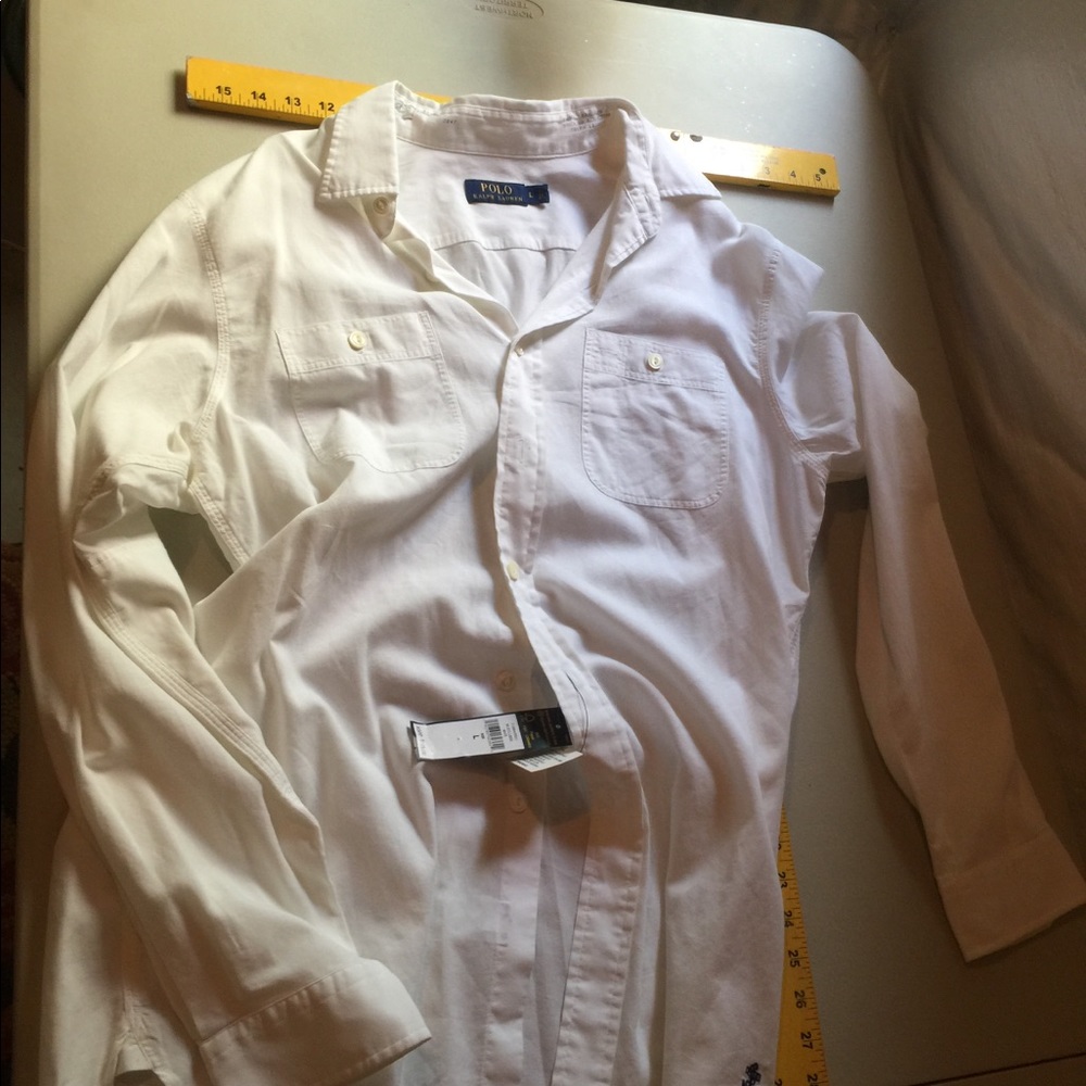 Polo shirt double pocket, sailor emblem.